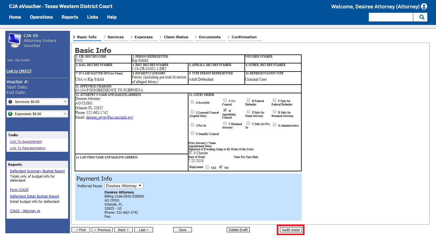 Audit Assist Button